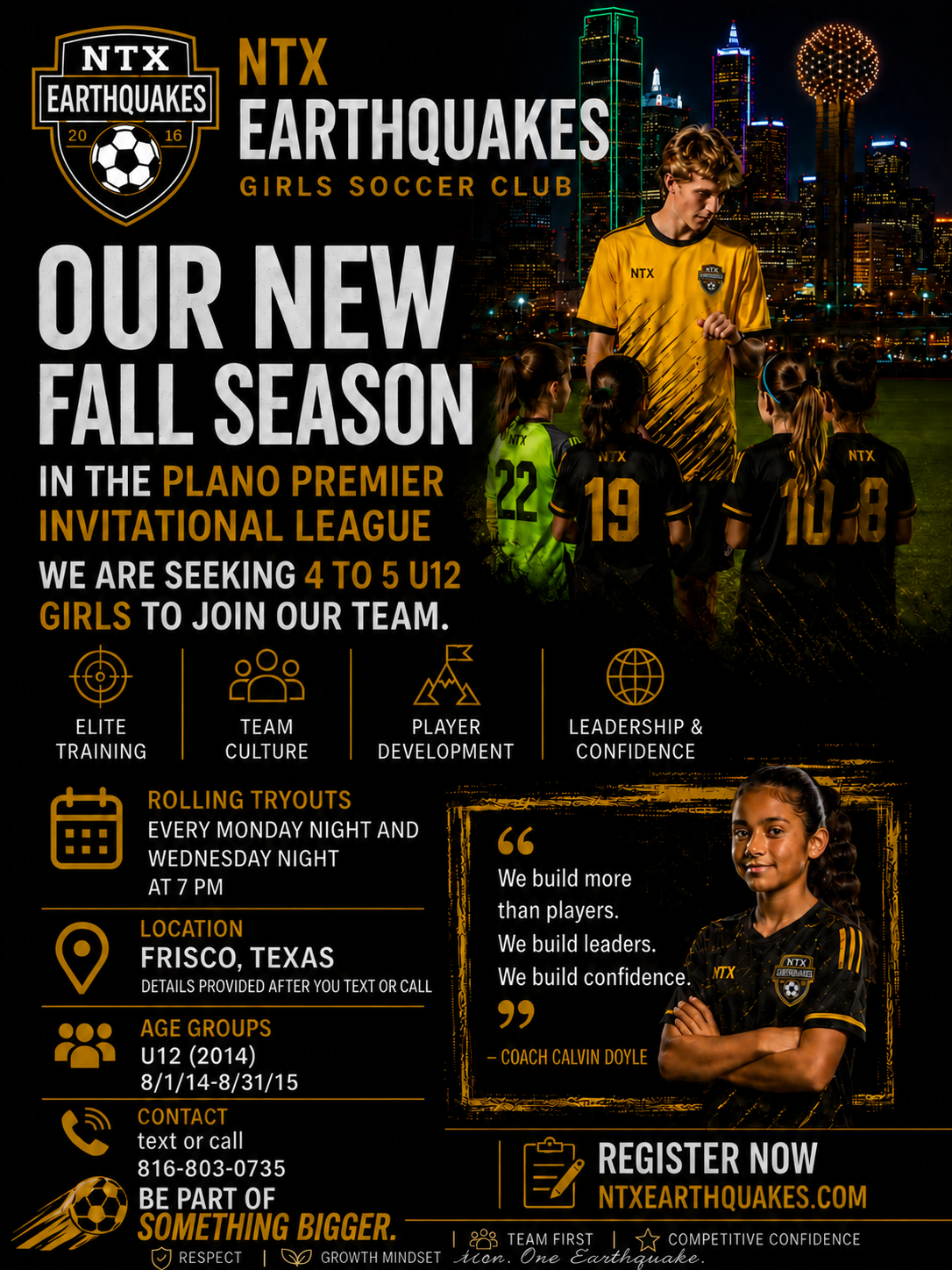 NTX Earthquakes Tryouts
