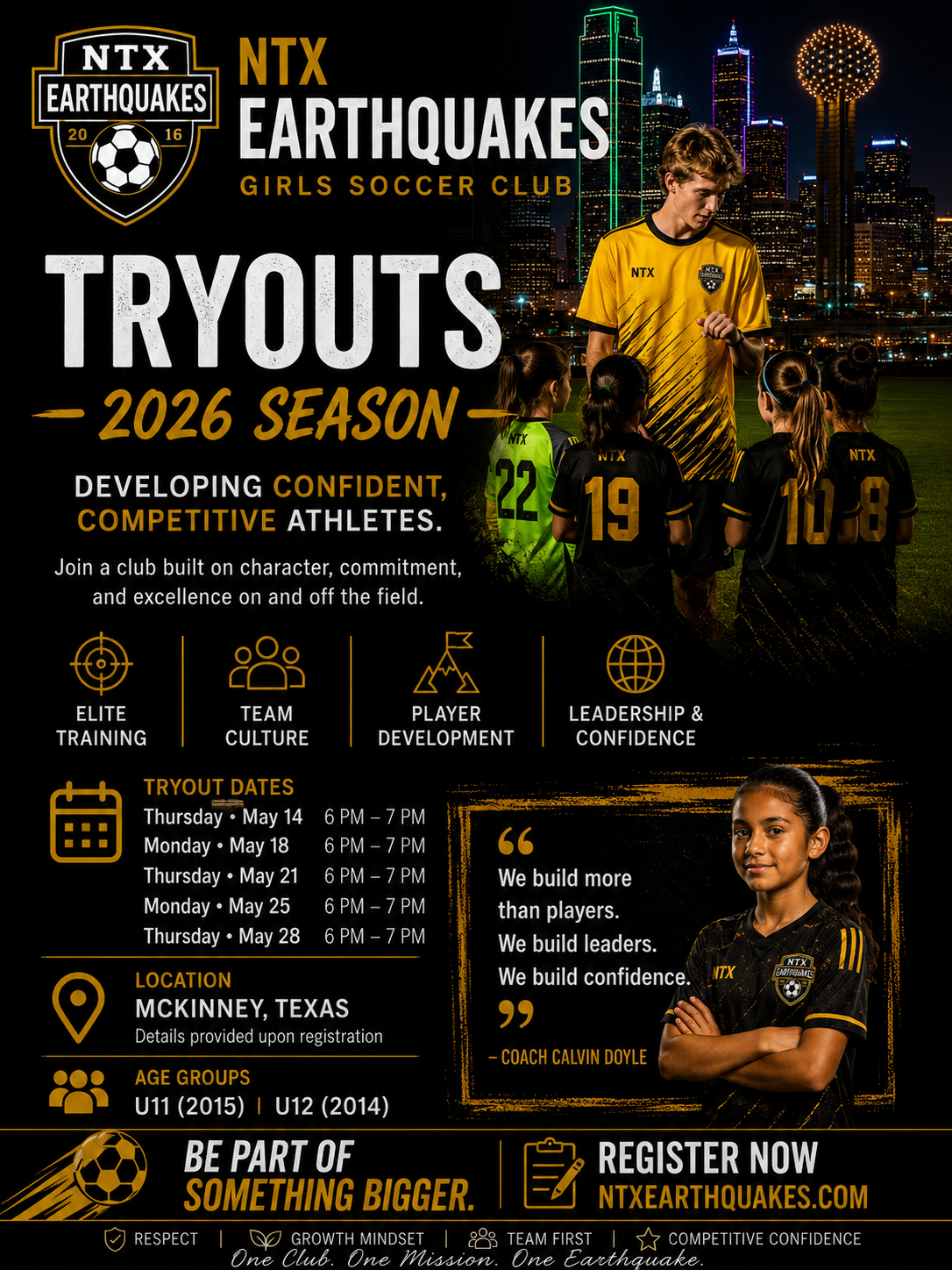 NTX Earthquakes Tryouts
